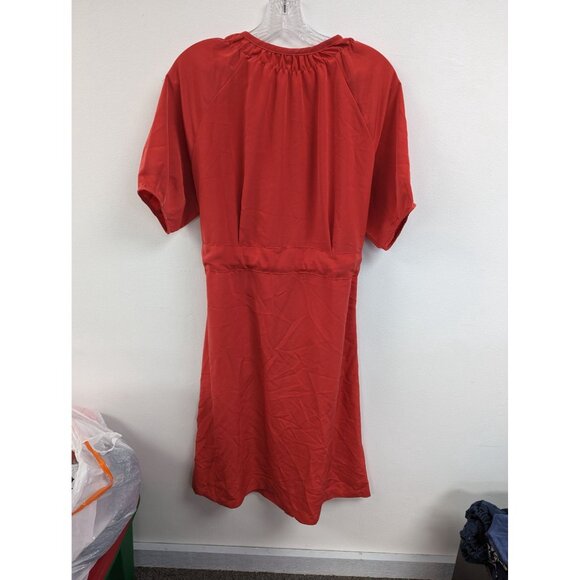 Prologue Orange Dress Size XS button Down Short Sleeve Party Belted Target - Picture 4 of 4